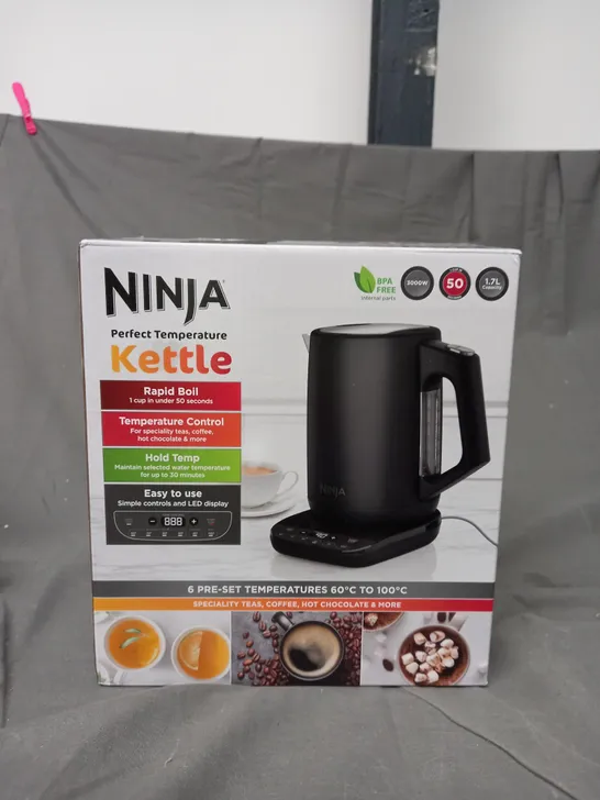 BOXED NINJA PERFECT TEMPERATURE KETTLE KT200UK