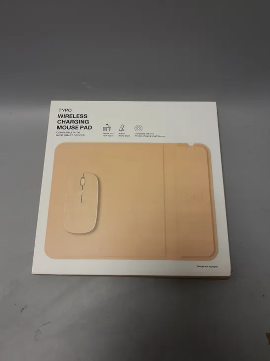 BOXED TYPO WIRELESS CHARGING MOUSE PAD