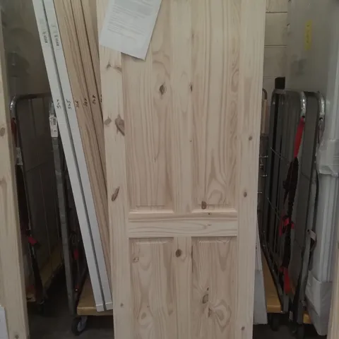 4 PANEL KNOTTY PINE PANEL INTERNAL DOOR 2040×726MM