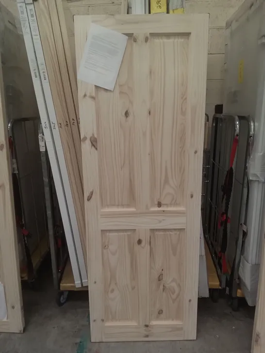 4 PANEL KNOTTY PINE PANEL INTERNAL DOOR 2040×726MM