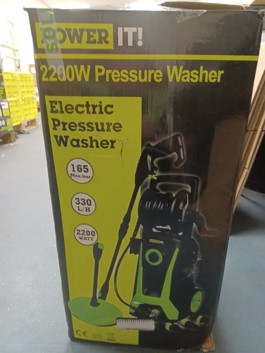 POWER IT 2200W ELECTRIC PRESSURE WASHER 