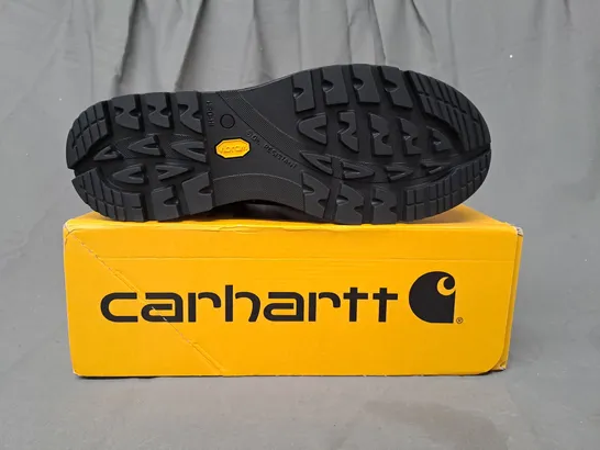 BOXED PAIR OF EARHARTT DETROIT CHUKKA BOOTS IN BLACK EU SIZE 44