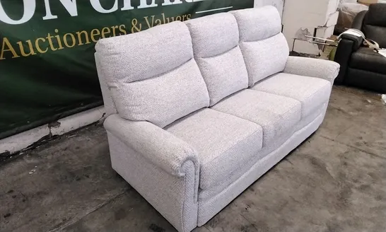 QUALITY BRITISH DESIGNED & MANUFACTURED G PLAN AVON 19 3 SEATER SOFA PINNACLE MIST FABRIC