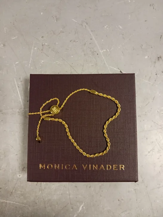 MONICA VINADER ROPE CHAIN GOLD BRACELET 