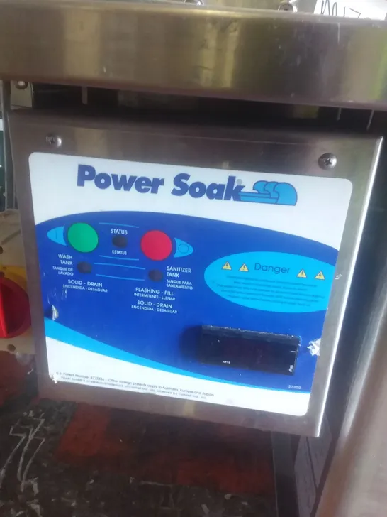 POWER SOAK COMMERCIAL WASHING STATION 