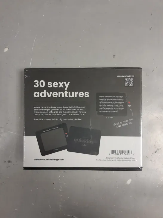 SEALED THE ADVENTURE CHALLENGE QUICKIES 30 INTIMATE SCRATCH-OFF SEXY ADVENTURES 