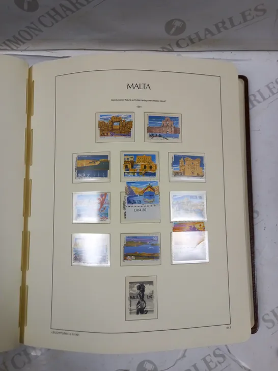 MALTA STAMP COLLECTION THROUGH VARIOUS YEARS IN PRESENTATION BOOK 