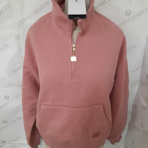 JORDAN WOMENS OVERSIZED FIT PULL OUVER JUMPER IN  BLUSH - XS