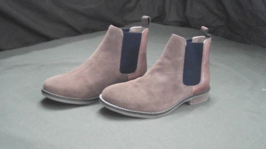 AMEN SUEDE LEATHER TAN CHELSEA BOOTS UK SIZE 4 