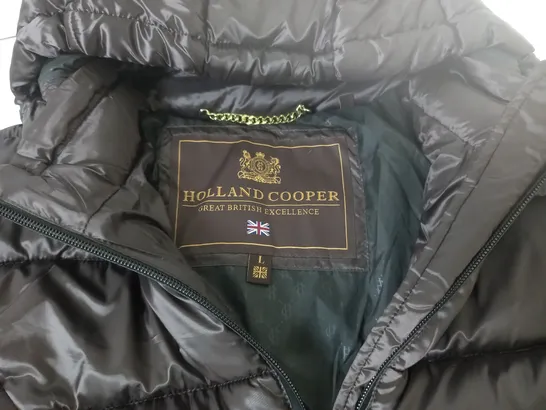 HOLLAND COOPER BROWN PADDED SHERBOURNE PUFFER - LARGE