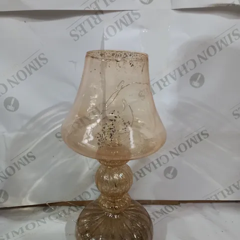 HOME REFLECTIONS PRE-LIT LED MERCURY GLASS LAMP GOLD