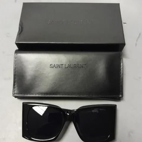 SAINT LAURENT CHUNKY FRAMED GLASSES IN CASE