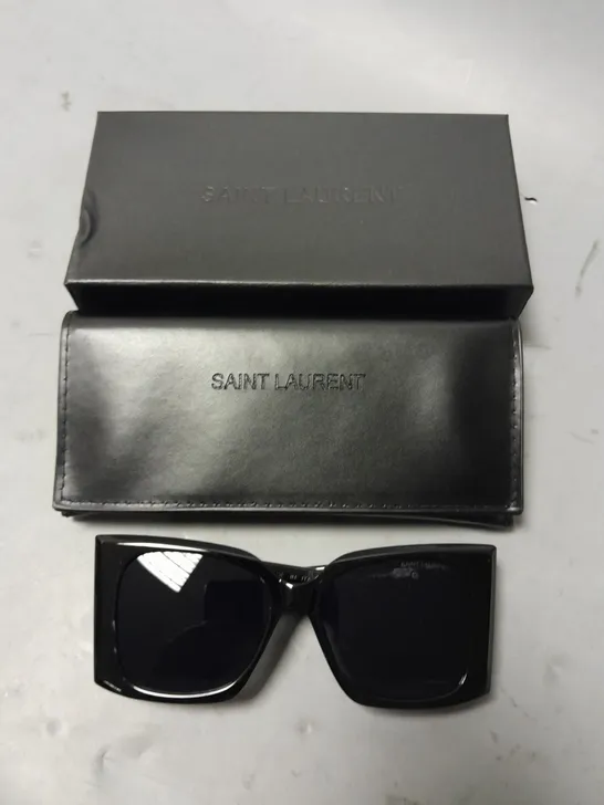 SAINT LAURENT CHUNKY FRAMED GLASSES IN CASE