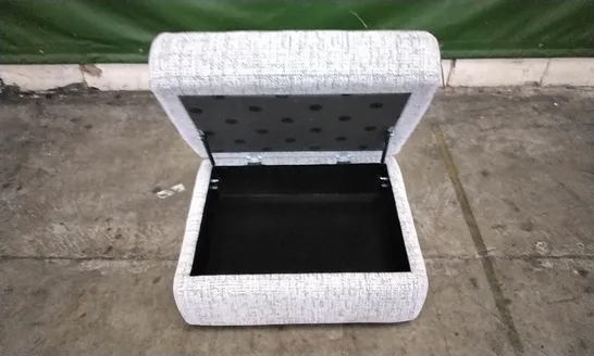 QUALITY BRITISH DESIGNED & MANUFACTURED G PLAN STRATFORD STORAGE FOOTSTOOL HARBOUR SLATE FABRIC