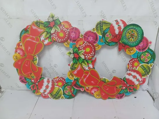 MR CHRISTMAS VINTAGE ART 18" WREATH