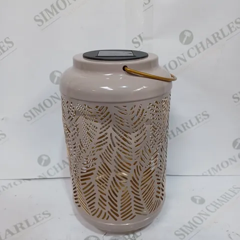 GARDEN REFLECTIONS SET OF 2 PATTERNED SOLAR LANTERNS