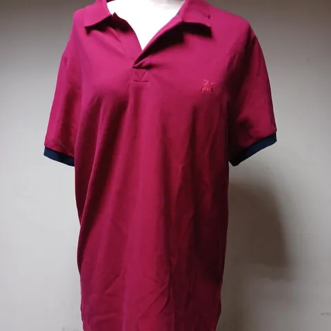 VILEBREQUIN COLLAR POLO RED SHIRT - LARGE