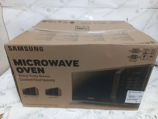 BOXED SAMSUNG MICROWAVE OVEN IN BLACK