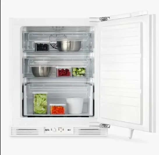 AEG OAB7N82EF INTEGRATED UNDER COUNTER FREEZER, WHITE