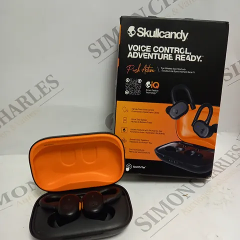 BOXED SKULLCANDY PUSH ACTIVE VOICE CONTROL BLUETOOTH EARPHONES 