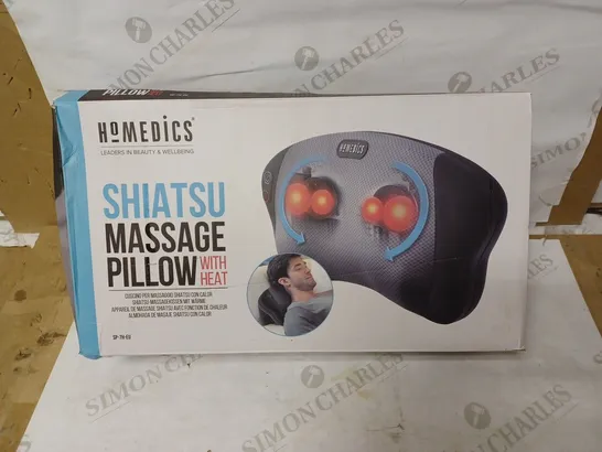 BOXED HOMEDICS SHIATSU MASSAGE PILLOW WITH HEAT SP-7H-EU