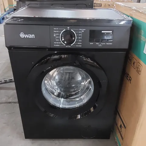 SWAN 7KG LOAD 1200 SPIN FREESTANDING WASHING MACHINE - BLACK