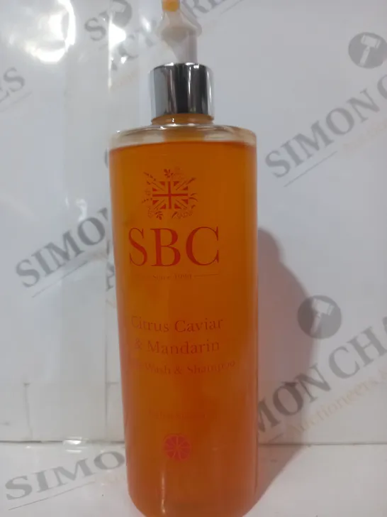 SBC CITRUS CAVIAR & MANDARIN BODY WASH & SHAMPOO (500ML)