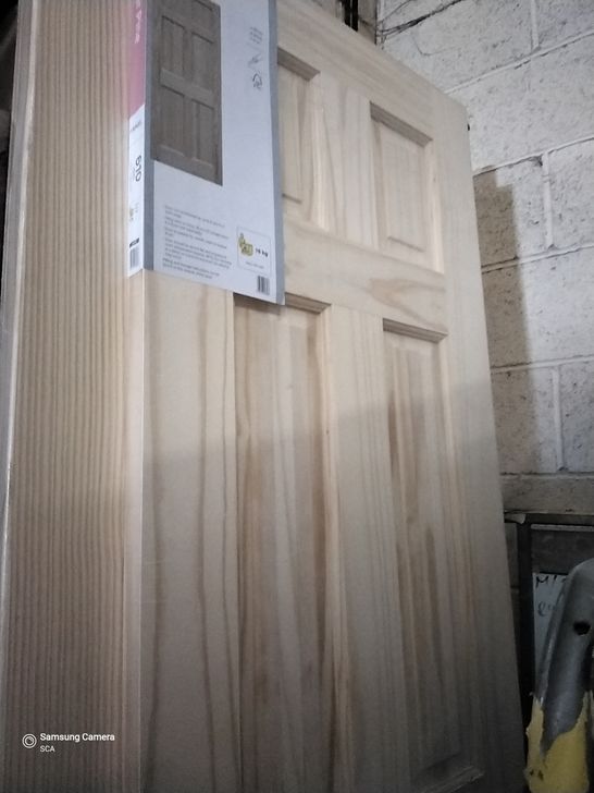 6 PANEL CLEAR PINE INTERNAL DOOR 1981 × 610 × 35MM