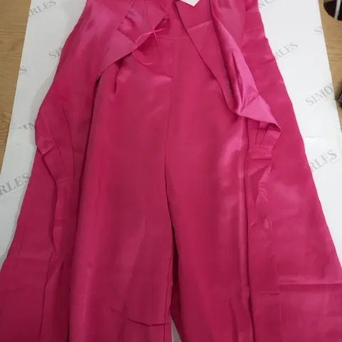 IN THE STYLE PINK SHINY BODY SUIT - SIZE 10