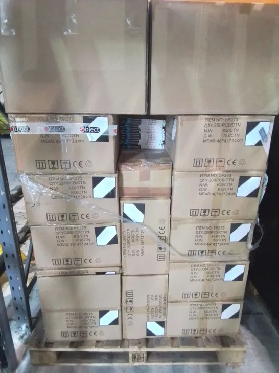 PALLET OF ASSORTED PPE AND PROTECTIVE ITEMS TO INCLUDE OBJECT HAND SANITISERS, FACE MASKS AND RFID BLOCKERS 