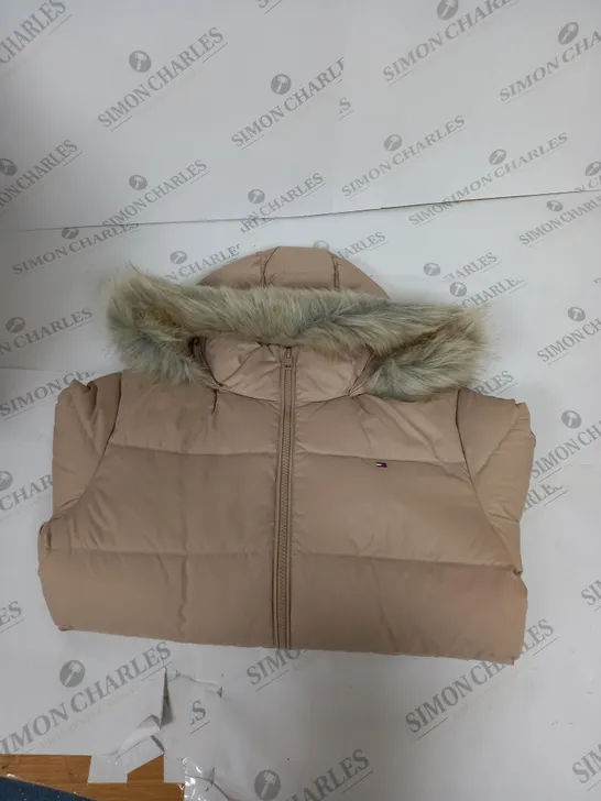 TOMMY HILFIGER ESSENTIAL DOWN FUR HOOD JACKET - SIZE UNSPECIFIED 