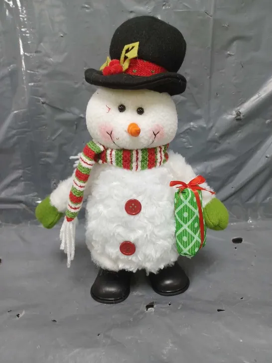 MUSICAL DANCING SNOWMAN CHRISTMAS DECORATION RRP £22.99