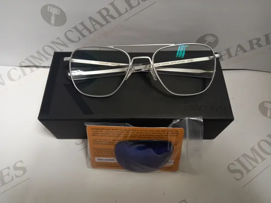 RANDOLPH USA SILVER AVIATOR PRESCRIPTION GLASSES 