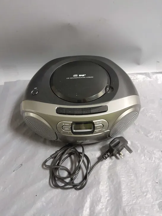 BOXED PHILIPS CD SOUNDMACHINE AZB600 IN SILVER