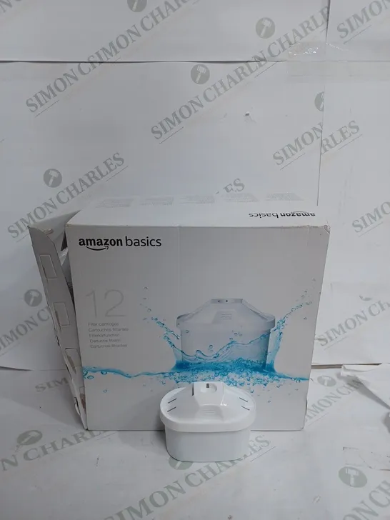 BOX OF APPROX 12 AMAZON BASICS WATER FILTER CARTRIDGES