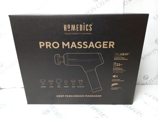 BOXED HOMEDICS DEEP PERCUSSION PRO MASSAGER