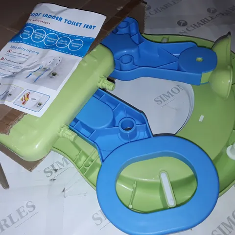 KIDS GREEN LADDER TOILET SEAT