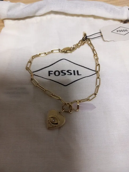 BOXED FOSSIL VINTAGE MOTIF BRACELET 