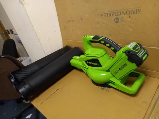 GREENWORKS LEAF BLOWER/VACUUM