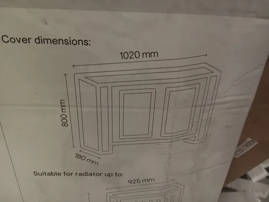 BOXED KENSINGTON RADIATOR COVER WHITE