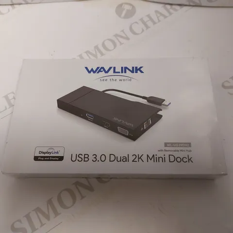 BOXED SEALED WAVLINK USB 3.0 DUAL 2K MINI DOCK