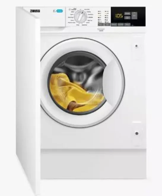 ZANUSI ZW84PCBI INTEGRATED WASHING MACHINE, 8KG LOAD, 1400RPM SPIN, WHITE