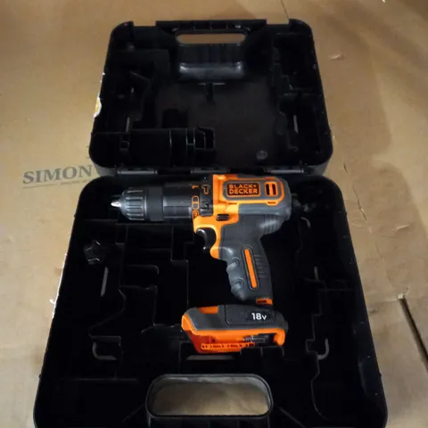 BLACK+DECKER 18 V CORDLESS 2-GEAR COMBI HAMMER DRILL