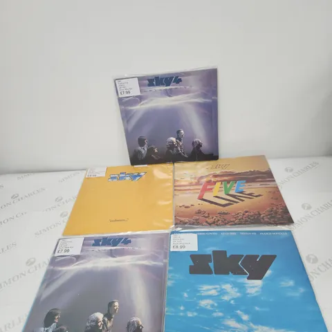 A COLLECTION OF 5 X SKY VINYL LPS.