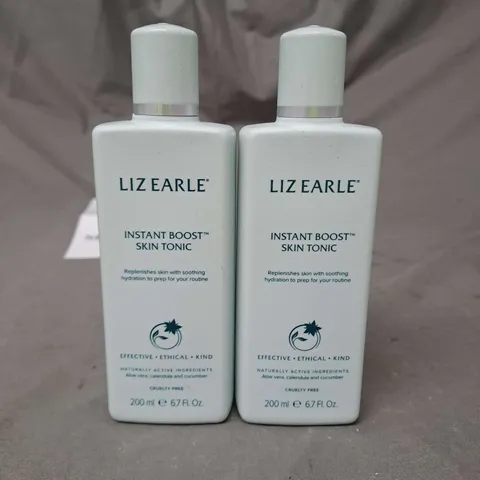 LOT OF 2 LIZ EARLE INSTANT BOOST SKIN TONIC 200ML