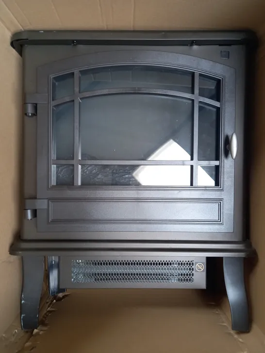 BOXED UNBRANDED ELECTRIC FIREPLACE HEATER