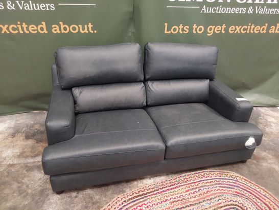 QUALITY BRITISH DESIGNER LOUNGE Co. ROMILEY 2.5 SEATER SOFA VINTAGE SHADOW LEATHER 