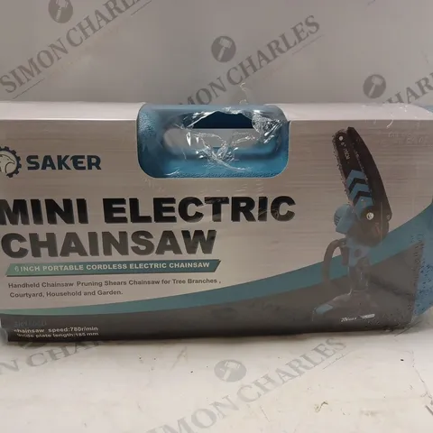 BOXED AND SEALED SAKER MINI ELECTRIC CHAINSAW