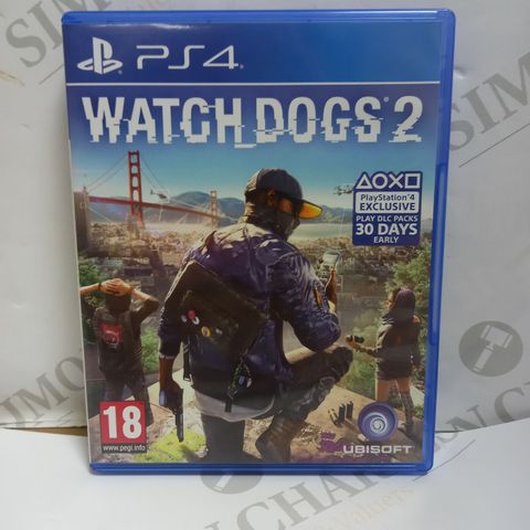 WATCHDOGS 2 PLAYSTATION 4 GAME