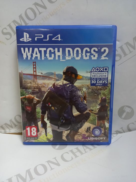 WATCHDOGS 2 PLAYSTATION 4 GAME